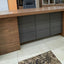 TRIX 240x100 Walnut Executive Desk with Side Cabinet | Office desks
