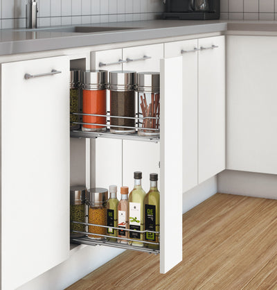 HAFELE Narrow Cabinet Base Unit Internal Pull Out Rail Shelf 54937200