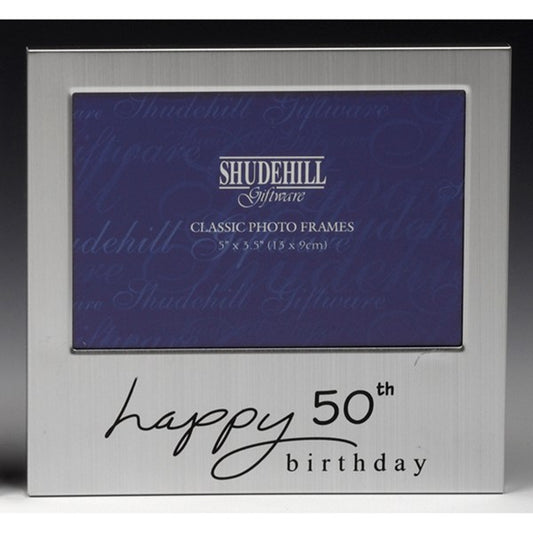 Shudehill Silver 50th Birthday Frame | Gift shops in Dar Tanzania