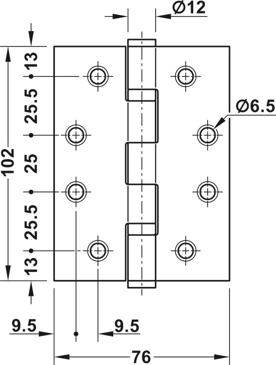 HAFELE Butt Hinge Door 120kg 92698020 | Hinges in Dar Tanzania