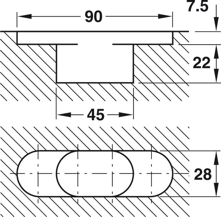 HAFELE Concealed Door Hinge Door 50kg | Hinges in Dar Tanzania