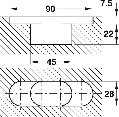 HAFELE Concealed Door Hinge Door 50kg | Hinges in Dar Tanzania