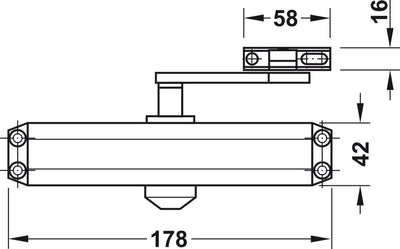 HAFELE Overhead Door Closer 93184649 | Door closers in Dar Tanzania