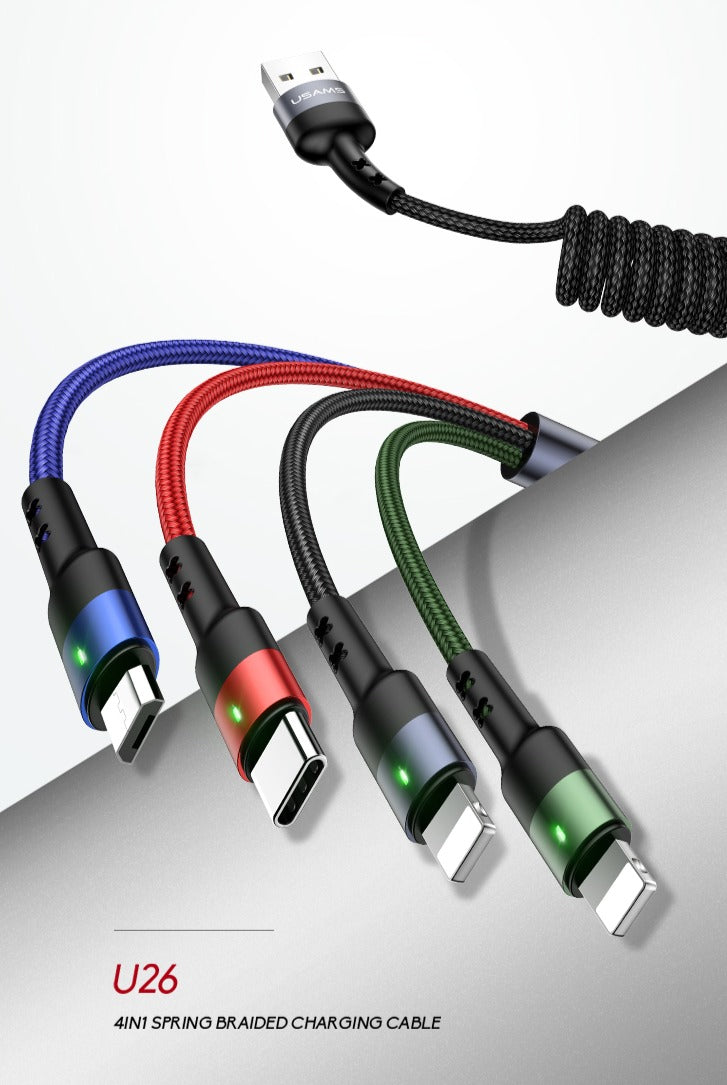 USAMS 4in1 USB Charger Cable | Usb cables in Dar Tanzania