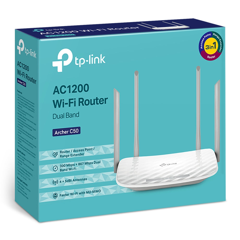 TP-Link Archer C50 AC1200 Dual Band Wireless Wi-Fi Router in Tanzania
