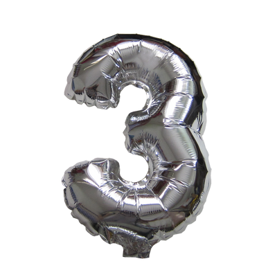 Silver Number Balloons 16 Inch | Party Decorations in Dar Tanzania
