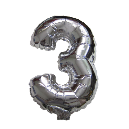 Silver Number Balloons 32 Inch | Party Decorations in Dar Tanzania