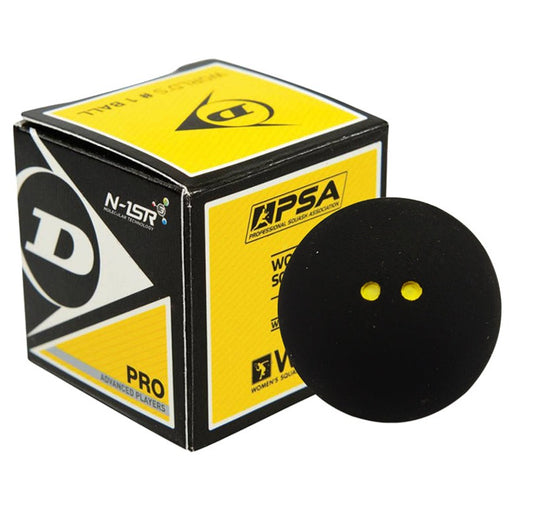 DUNLOP Pro WSF PSA Double Yellow Dots Squash Ball in Dar Tanzania