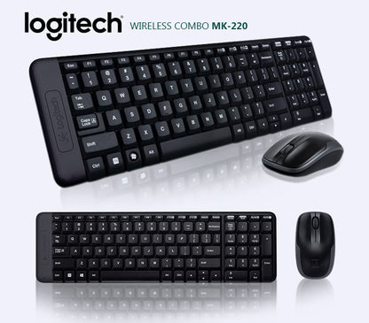 LOGITECH Wireless Keyboard and Mouse Combo mk220 
