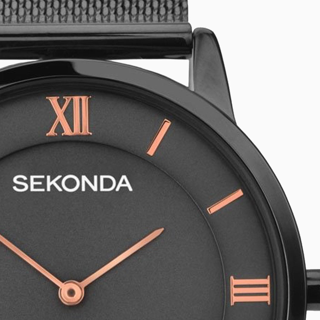 SEKONDA Men's Minimal Stainless Steel Mesh Watch 1187 | Watches in Dar