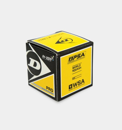 DUNLOP Pro WSF PSA Double Yellow Dots Squash Ball in Dar Tanzania
