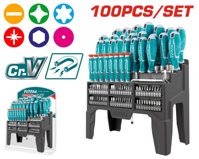 TOTAL 100pc Screwdriver Set 2506100 | Screwdrivers in Dar Tanzania