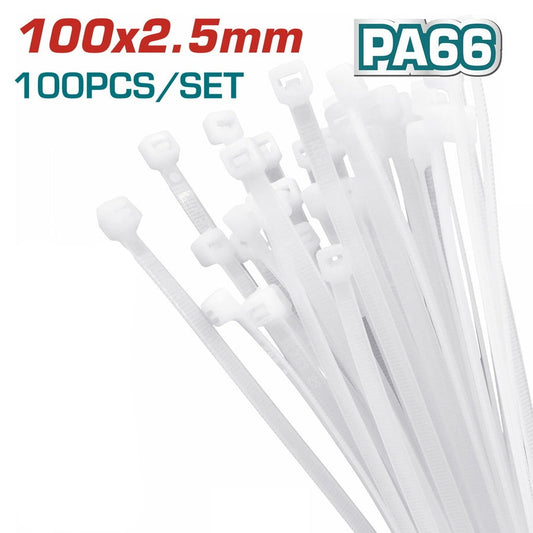 TOTAL Cable Ties 100mm x 2.5mm, 100pcs | Cable ties in Dar Tanzania