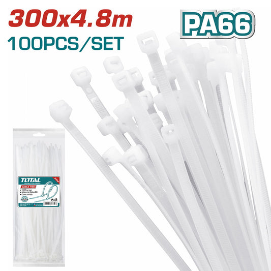 TOTAL Cable Ties 300mm x 4.8mm, 100pcs | Cable ties in Dar Tanzania