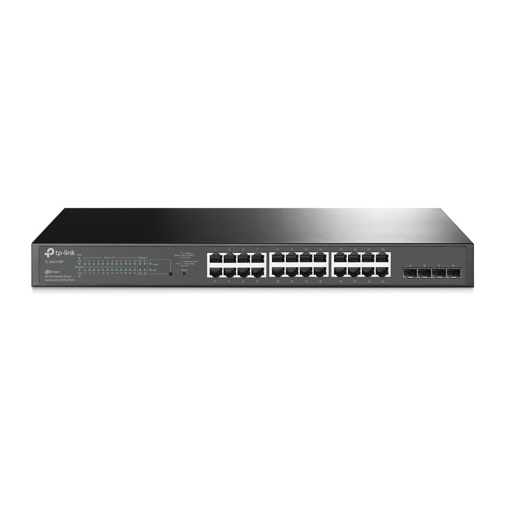 TP-LINK TL-SG2428P 28-Port Gigabit Smart PoE Switch with 24-Port PoE+