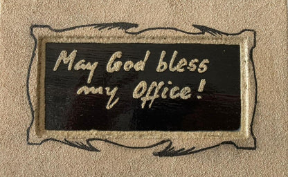 God Bless Office Eggshell Frame | Handcrafted Gifts in Dar Tanzania