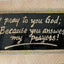 God Quotation Eggshell Frame | Handcrafted Gifts in Dar Tanzania