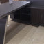 TRIX 160x80x76cm Redwood Melamine Executive Desk With Side Cabinet 