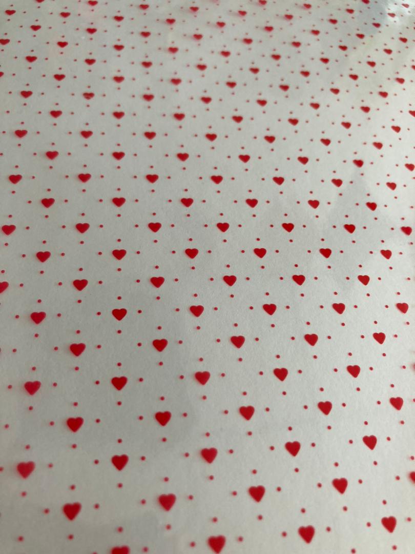 Clear with red hearts wrap roll | Clear Gift Wrappers in Dar Tanzania