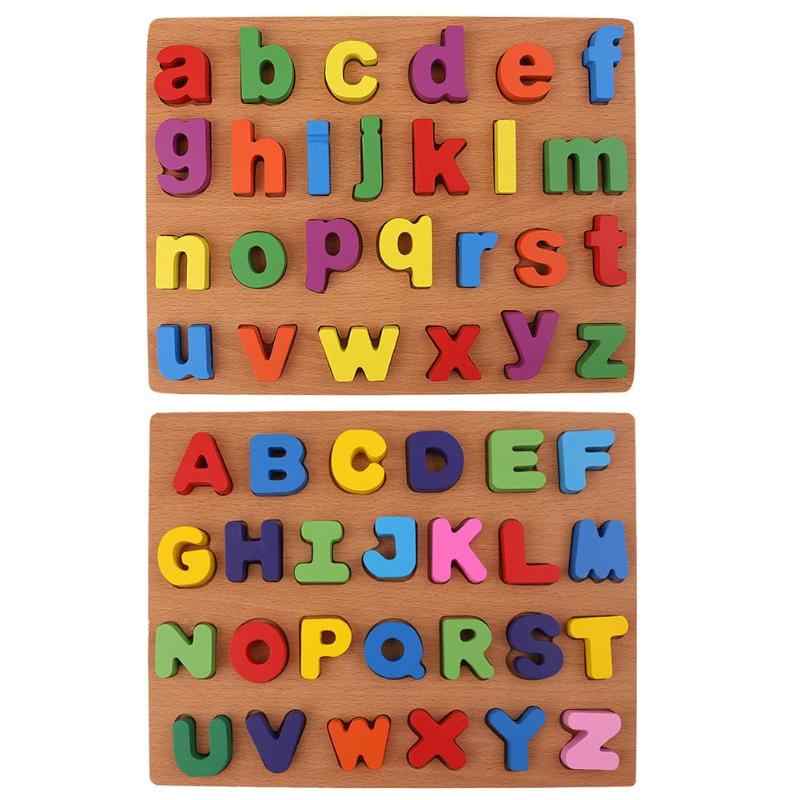 Wooden Alphabet Peg Intelligence Toys