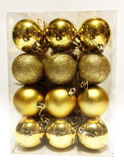 24pc Gold Christmas Balls 6cm | Xmas decorations in Dar Tanzania