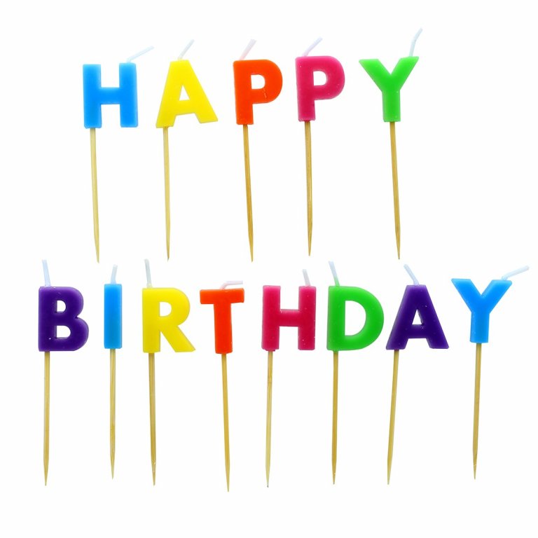 Happy Birthday Letter Candles in Sticks | Party décor in Dar Tanzania ...