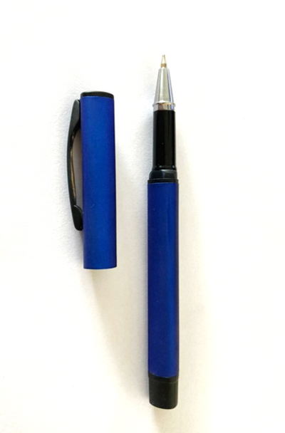 Blue Triangular Metal Pen With Cap | Executive pens in Dar Tanzania