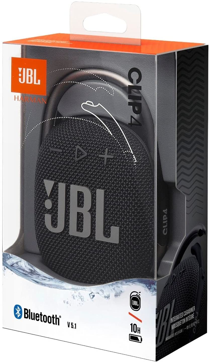 JBL CLIP 4 Portable Waterproof Bluetooth Speaker | Speakers 