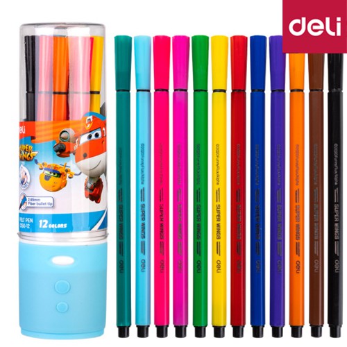 DELI 12 Water Color Felt Pens Pack | Felt pens in Dar Tanzania