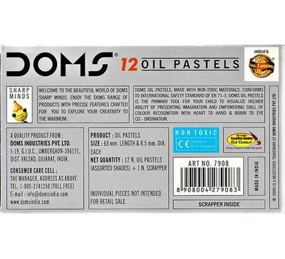 DOMS Oil Pastels with Scrapper 7908 | Doms Colors in Dar