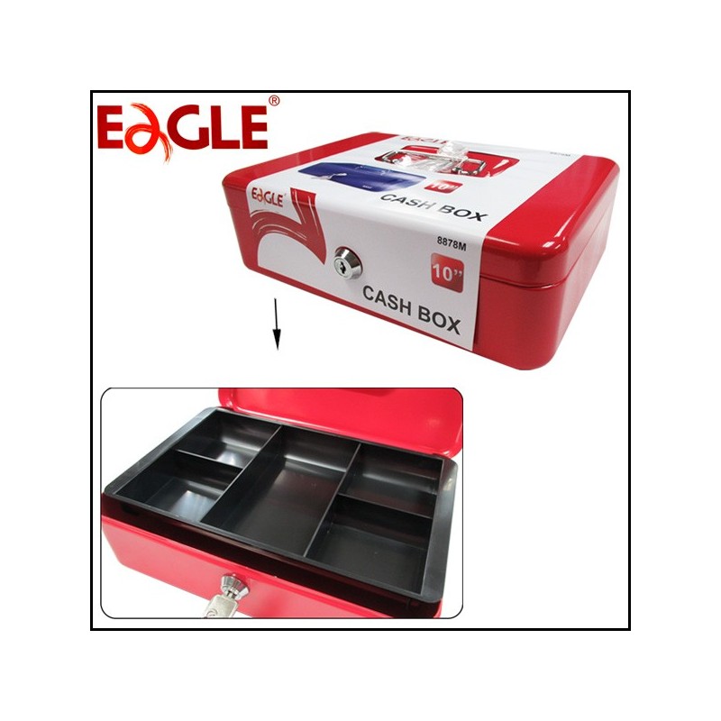 EAGLE 8 Inch Key-Lock Metal Cash Box | Cash Box in Dar Tanzania