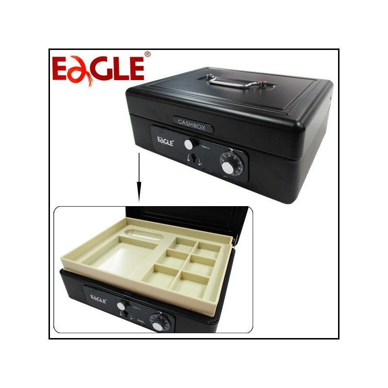 EAGLE 6 Inch Key/Number Lock Metal Cash Box | Cash Box in Dar Tanzania
