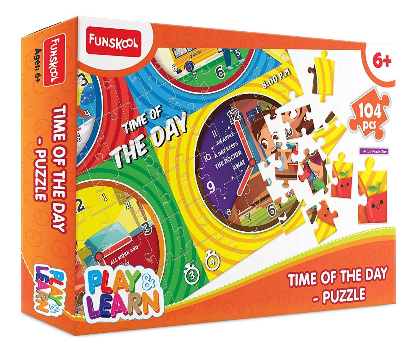 FUNSKOOL Learn Everyday Time 104pc Puzzle | Puzzles in Dar Tanzania
