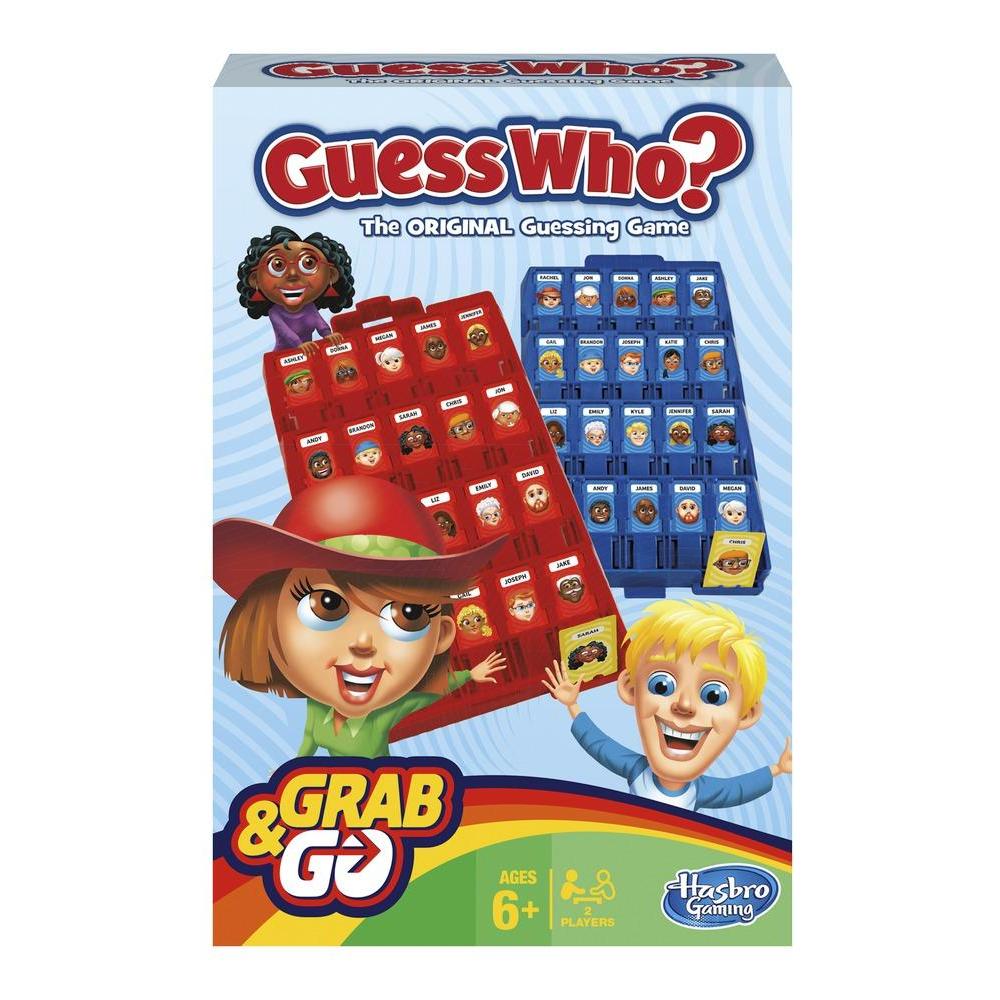 Hasbro Guess Who Grab and Go Travel Game | Kids Travel Games