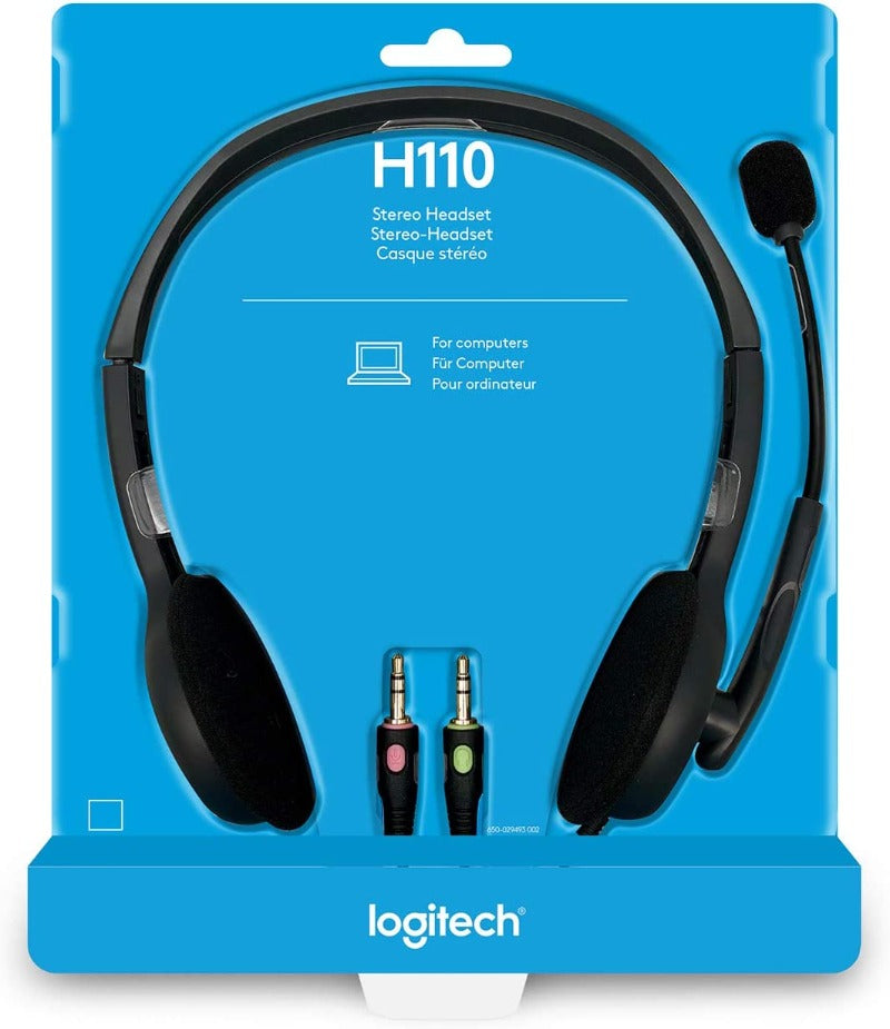 LOGITECH H110 Corded Stereo Headset with mic | Headset in Dar Tanzania