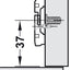 HAFELE Full Overlay Hinge with Plate | Hinges in Dar Tanzania