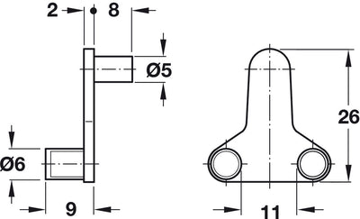 HAFELE Glass Shelf Supports | Glass Shelf Support In Dar Tanzania