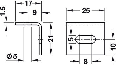 HAFELE Steel Bracket Connector | Office Furniture in Dar Tanzania