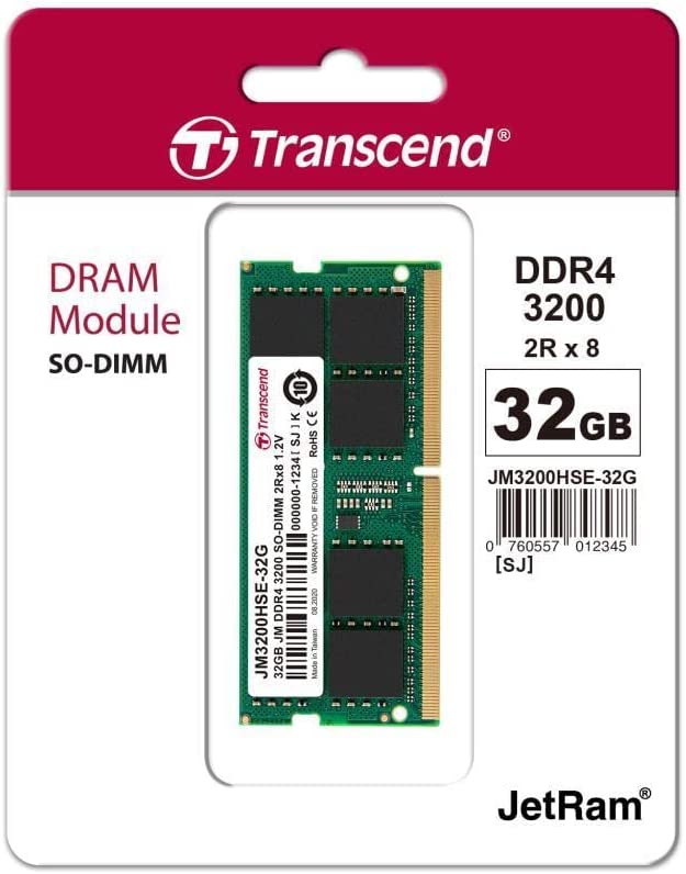 TRANSCEND 32GB DDR4-3200 RAM JM3200HSE-32G | DDR4 Ram in Dar Tanzania