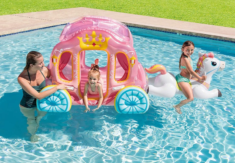 INTEX Inflatable Princess Carriage Play Centre and float 56514