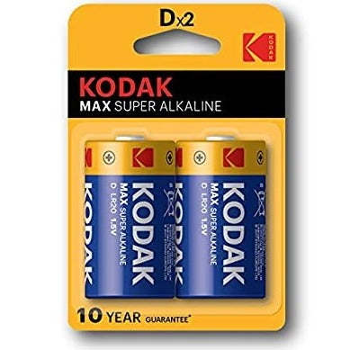 Kodak Max Alkaline D Battery 2pc | D batteries in Dar Tanzania