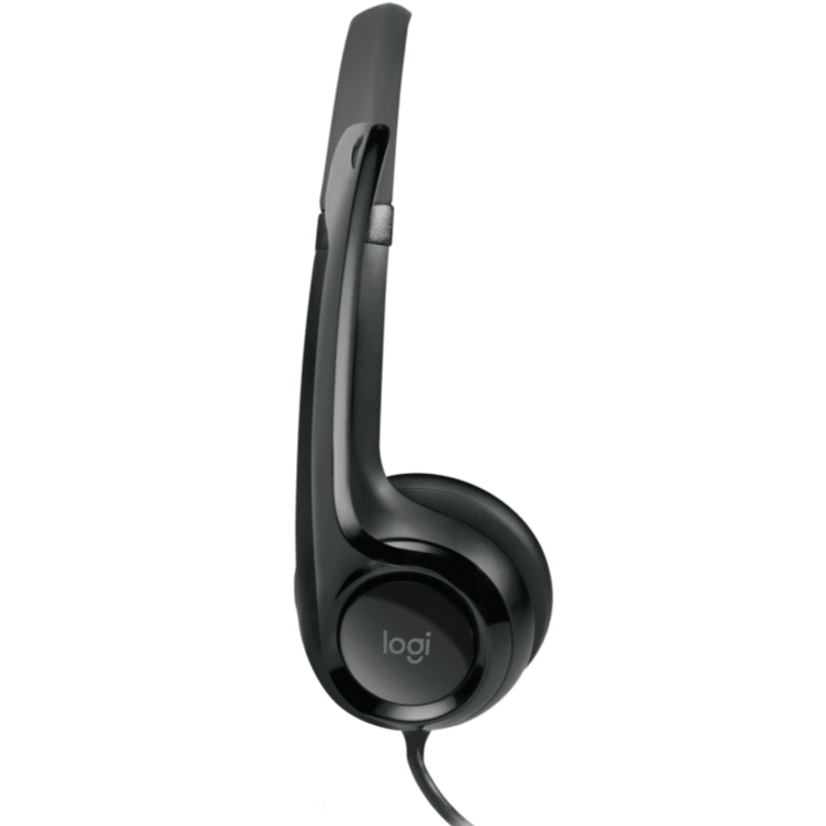 Logitech H390 Wired USB Headset With Mic Headphones in Dar