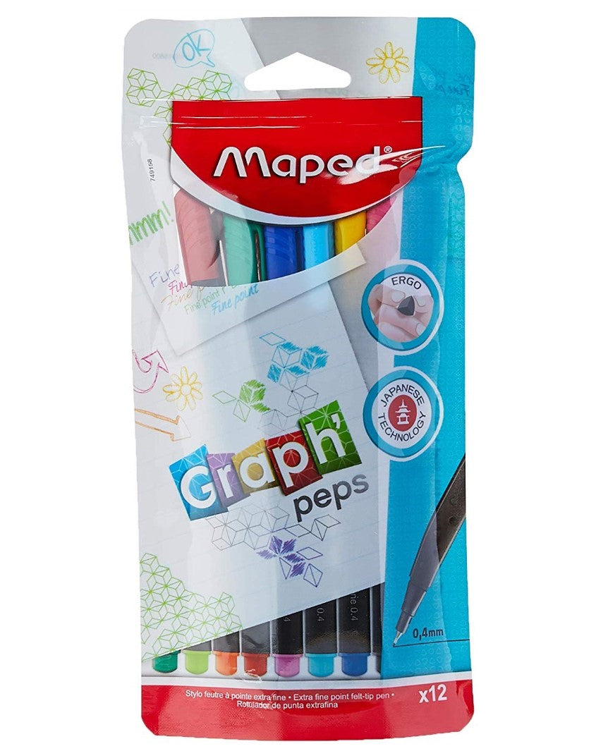 MAPED Graph Peps Extra Fine Felt Pen 0.4mm  Felt pens in Dar Tanzania –  Empire Online Shopping