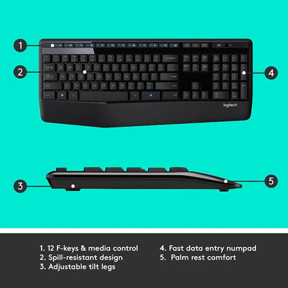 LOGITECH MK345 Wireless Keyboard & Mouse | Computer accessories in Dar