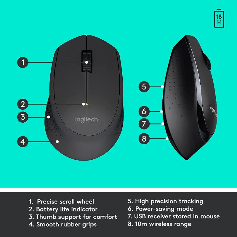 LOGITECH MK345 Wireless Keyboard & Mouse | Computer accessories in Dar