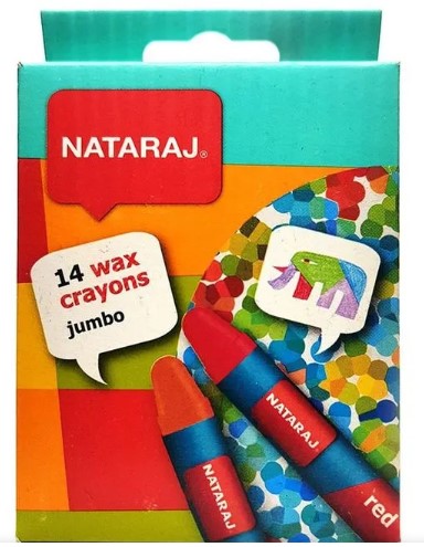 NATARAJ Jumbo Wax Crayons 14pc | Art supplies in Dar Tanzania