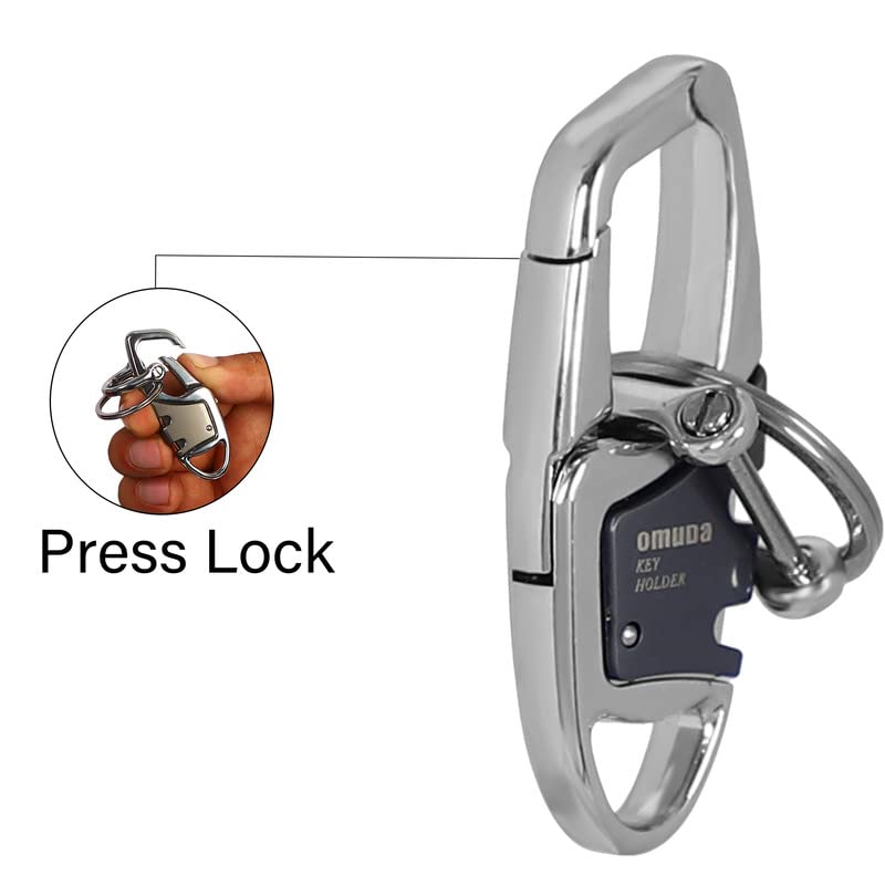 OMUDA Hook Lock Carabiner Silver Keychain | Keychains in Dar Tanzania