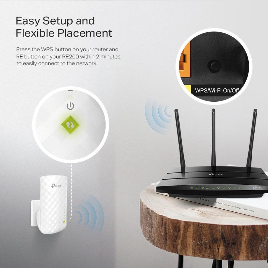 TP-LINK AC750 Wi-Fi Range Extender RE200 | Wi-Fi extender in Tanzania