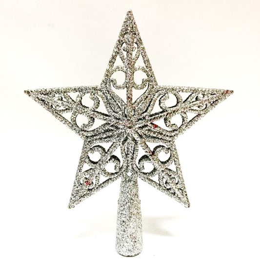 Silver Glitter Star Tree Top | Christmas decorations in Dar Tanzania