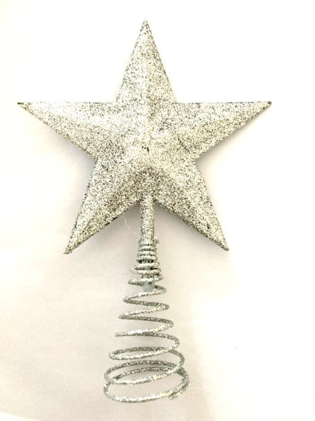 Silver Glitter Tree Star Topper | Christmas decoration in Dar Tanzania